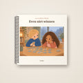 Even niet winnen – voorkant, spiraalgebonden prentenboek