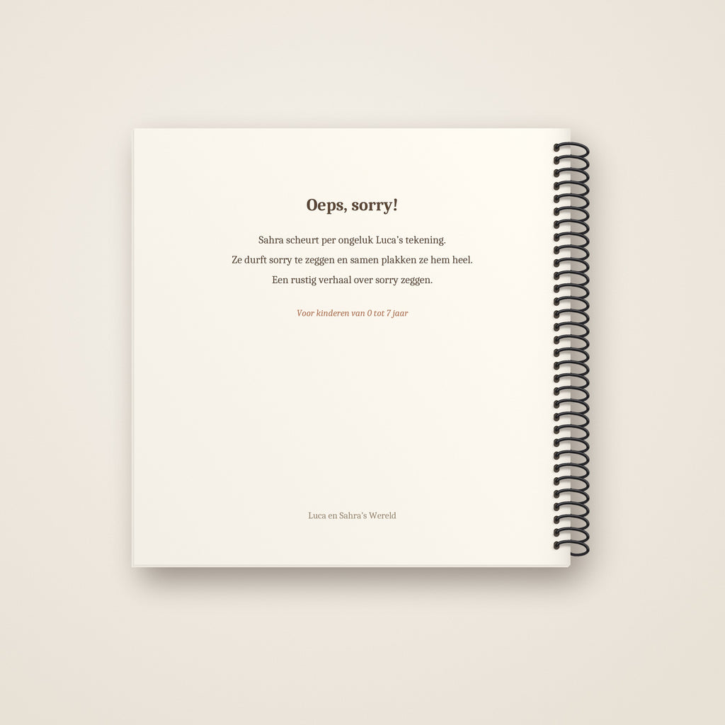 Oeps, sorry! – achterkant, spiraalgebonden