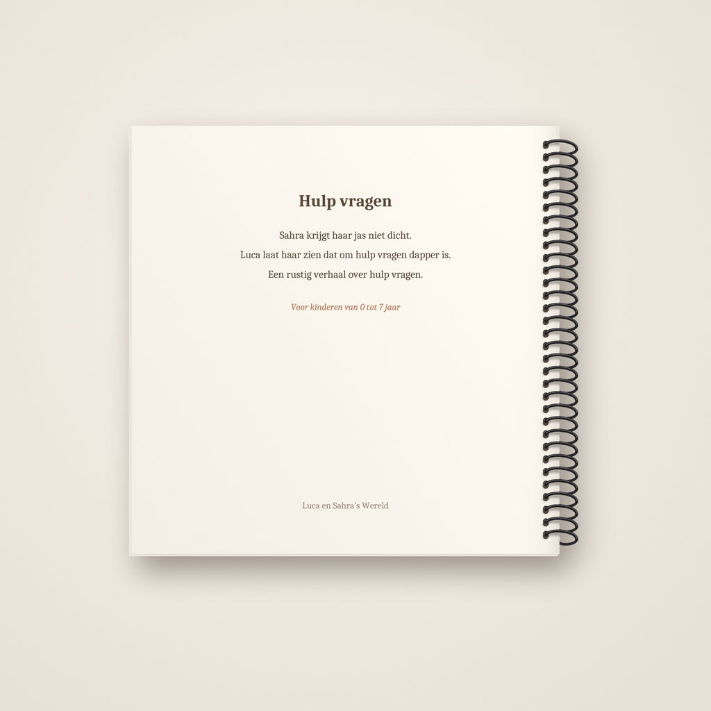 Hulp vragen – achterkant, spiraalgebonden