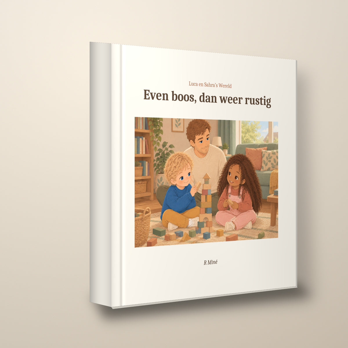 Even boos, dan weer rustig – schuin aanzicht, hardcover