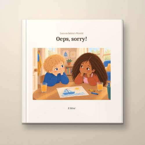 Oeps, sorry! – voorkant, hardcover prentenboek