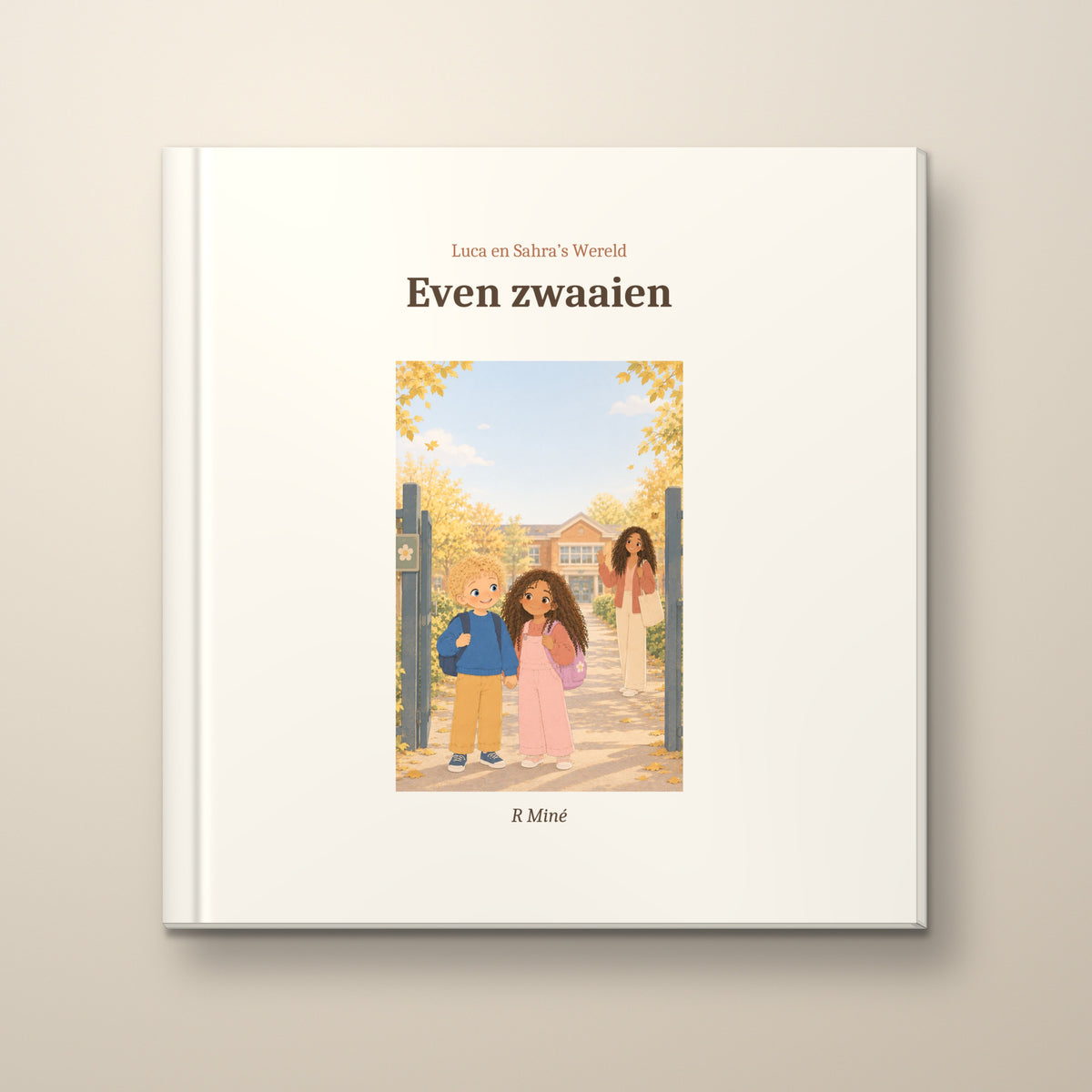 Even zwaaien – voorkant, hardcover prentenboek