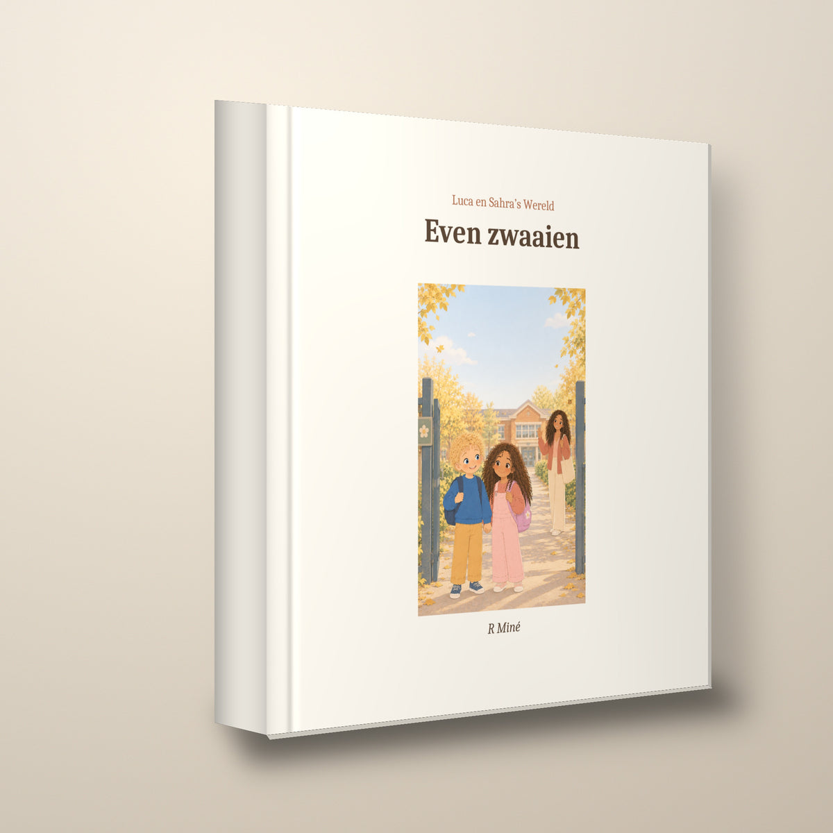 Even zwaaien – schuin aanzicht, hardcover