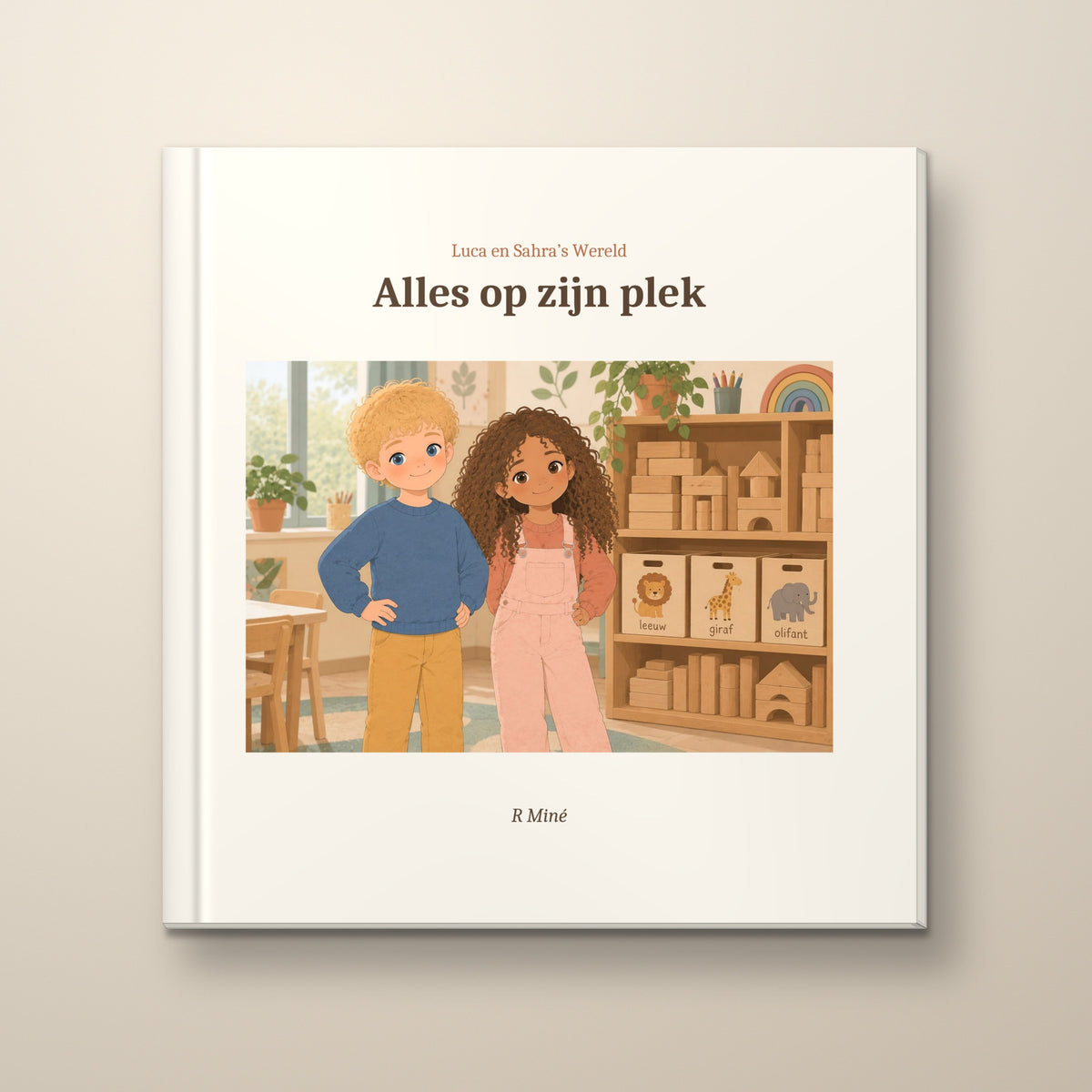 Alles op zijn plek – voorkant, hardcover prentenboek