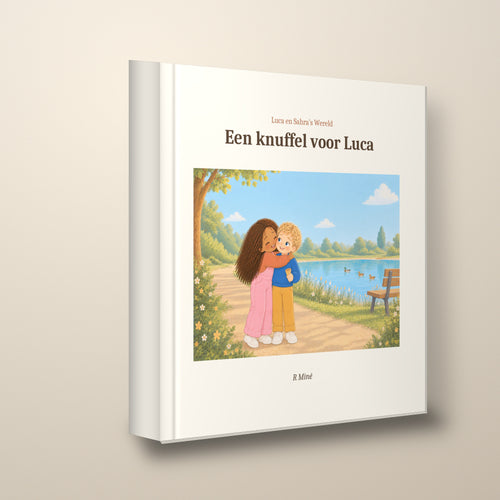 Een knuffel voor Luca – schuin aanzicht, hardcover